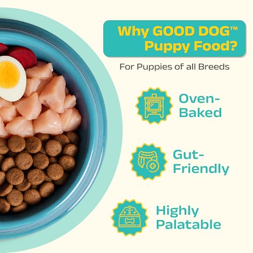 Good Dog Puppy Dry Dog Food | Oven Baked | Fresh Chicken & Eggs | 1 kg | Palatable Meal for Healthy Growth, Strong Bones, Immunity & Digestion | Nutritionally Crafted | Puppy Food for All Breeds - Image 3