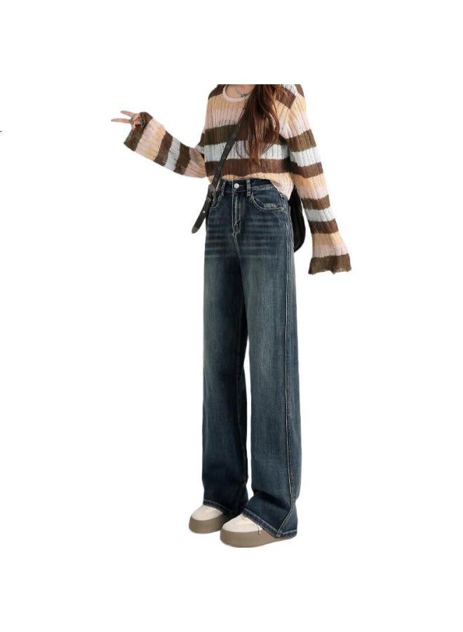 Liberal Casual Slim Fit High Waist Wide Leg Jeans For Women Spring/Summer New Style Petite Straight Leg Flared Pants - Image 2