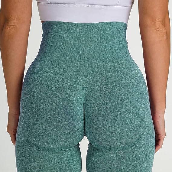 Alexvyan Green Skinny Fit Yoga Pants Gym wear Leggings Ankle Length Workout Active wear | Stretchable Workout Tights | High Waist Sports Fitness for Girls & Women- Nylon Fiber & Spandix (L) - Image 2