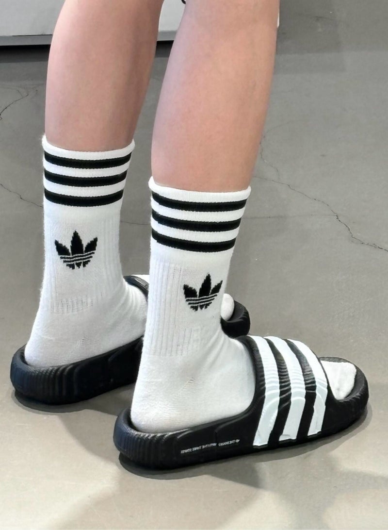 اديداس طقم جوربين للرجال والنساء، زوجان، أبيض، عالي الجودة، حجم واحد يناسب الجميع - Image 2