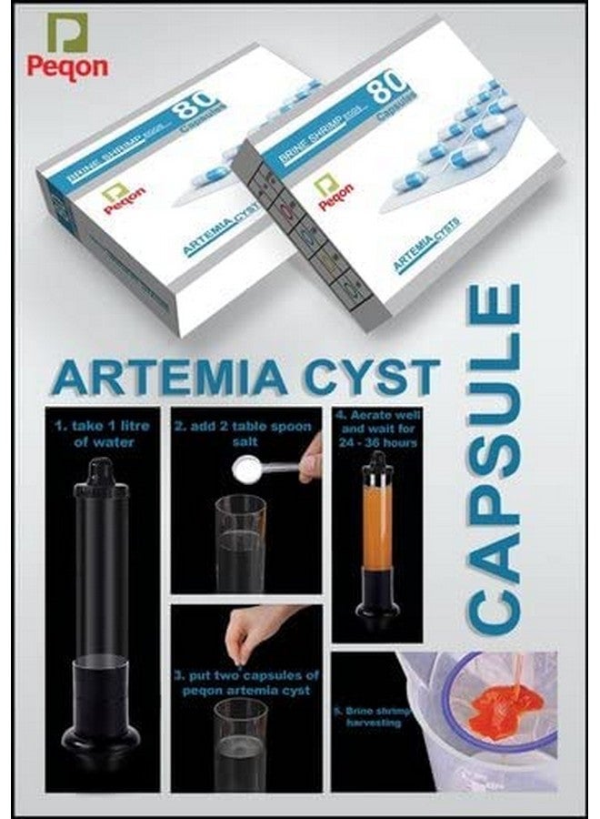 VAYINATO Peqon Artemia Cysts Brine Shrimp Eggs With 90% Hatching Rate For Baby Fish (1 Strip (10 Capsules)) By Petzlifeworld - Image 2