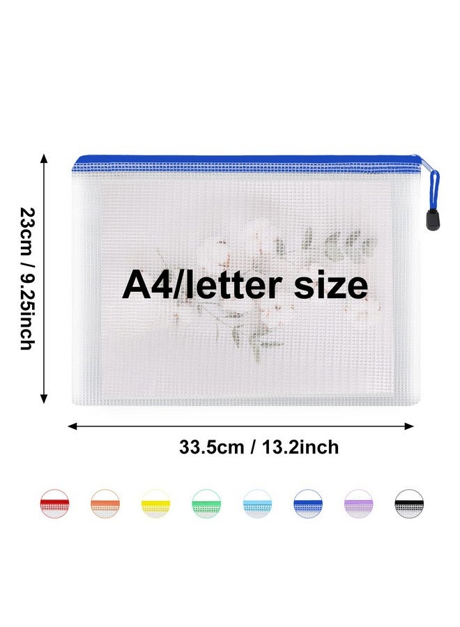 EOOUT EOOUT 56pcs Mesh Zipper Pouch Zipper Bag, Durable Pouches for Organization Puzzle Storage, Letter Size, A4 Size, for Office Supplies  - Image 2