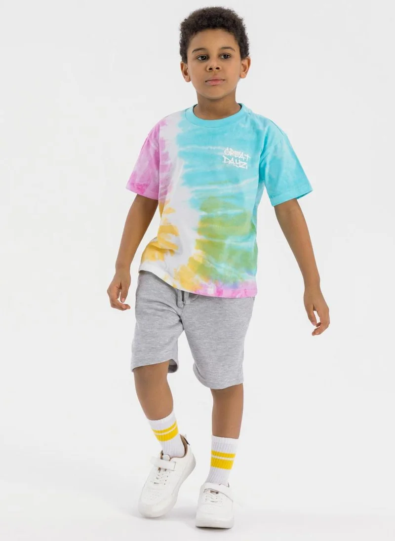 MINOTI Kids Boys  Short Sleeve T-Shirt And Shorts Set