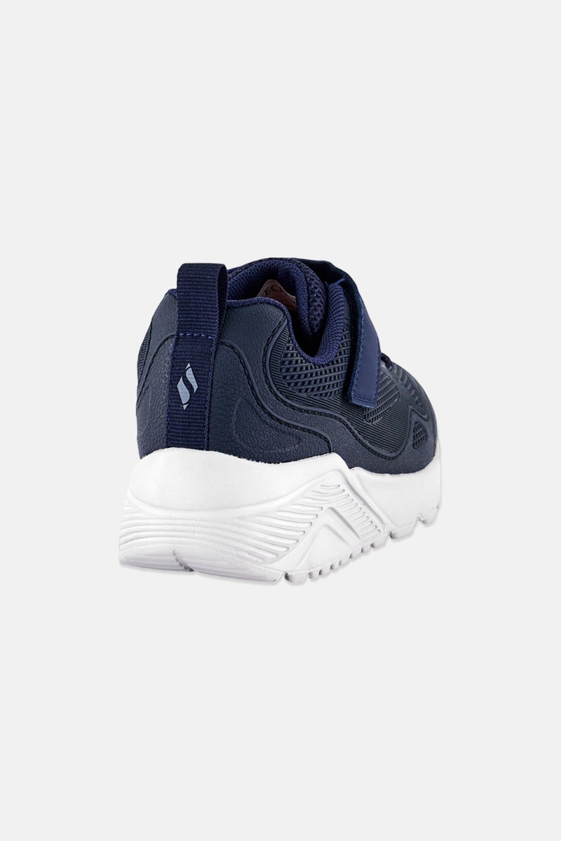 SKECHERS Kids Boy Worlo Velcro Closure Outdoor Shoes, Dark Navy - Image 2