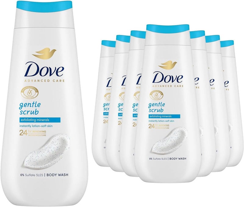 Dove Advanced Care Sulphate Free Body Wash for Women Made with SkinNatural Nourishers and Micromoisture Provides 24 Hours Renewing LotionSoft Softer Skin 225ml