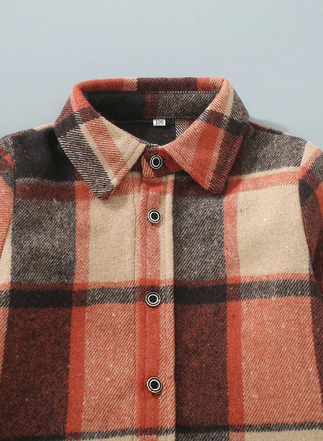 تايك تو قميص بطبعة مربعات وتفاصيل أزرار - Image 3