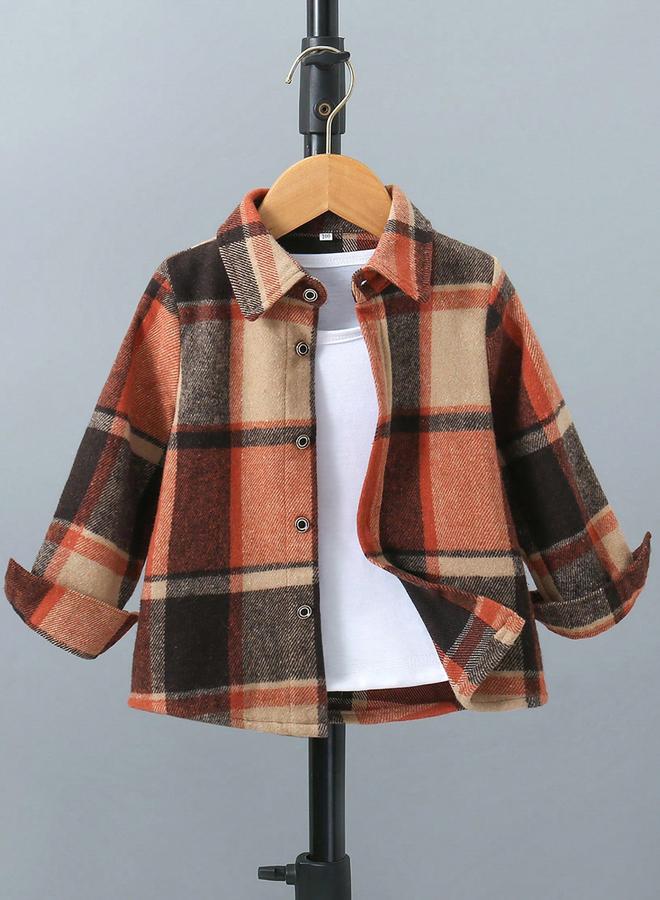 تايك تو قميص بطبعة مربعات وتفاصيل أزرار - Image 1