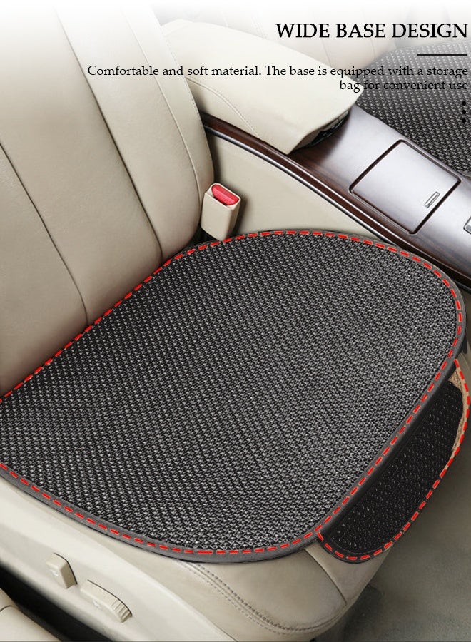 DUNISO 3 قطع من أغطية مقاعد السيارة العالمية للفصول الأربعة قابلة للتنفس تلقائيًا، تتضمن واقي مقعد السيارة الأمامي ووسادة مقعد السيارة الخلفية متوافقة مع 95% من المركبات المناسبة للسيارات والشاحنات وسيارات الدفع الرباعي أو الشاحنات السوداء - Image 5