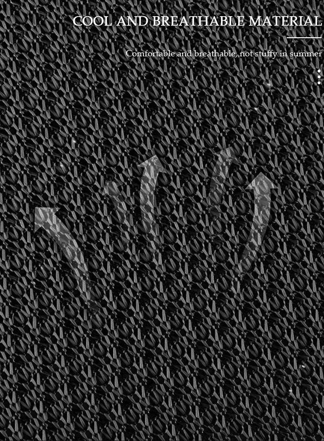 DUNISO 3 قطع من أغطية مقاعد السيارة العالمية للفصول الأربعة قابلة للتنفس تلقائيًا، تتضمن واقي مقعد السيارة الأمامي ووسادة مقعد السيارة الخلفية متوافقة مع 95% من المركبات المناسبة للسيارات والشاحنات وسيارات الدفع الرباعي أو الشاحنات السوداء - Image 3