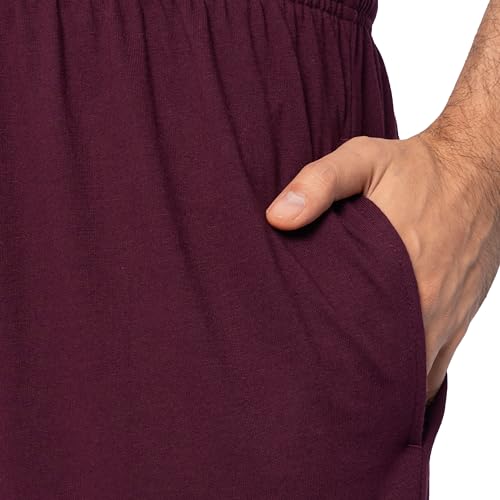 Fruit of the Loom Men's Eversoft Cotton Shorts with Pockets (S-4XL), 2 Pack-Maroon, XX-Large - Image 4