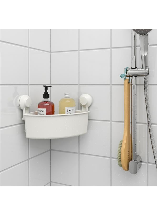 Zaboon Corner shelf unit with suction cup, white - Image 4