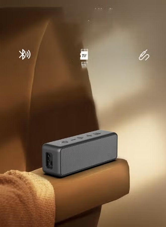 Neutral Upgraded Bluetooth speaker, stereo sound, extended battery life, portable wireless speaker, compatible with iPhone, Samsung and other smartphones, black - Image 3