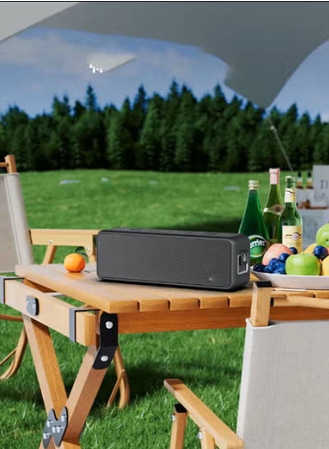 Neutral Upgraded Bluetooth speaker, stereo sound, extended battery life, portable wireless speaker, compatible with iPhone, Samsung and other smartphones, black - Image 4