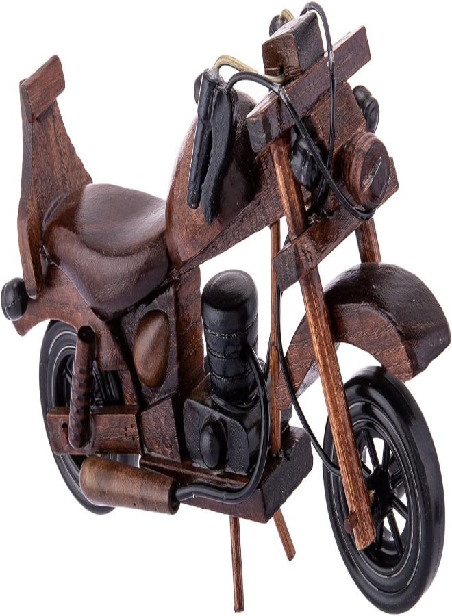 Akdc Wooden Motorcycle 17Cm X 3Cm X 10Cm Brown - Image 5