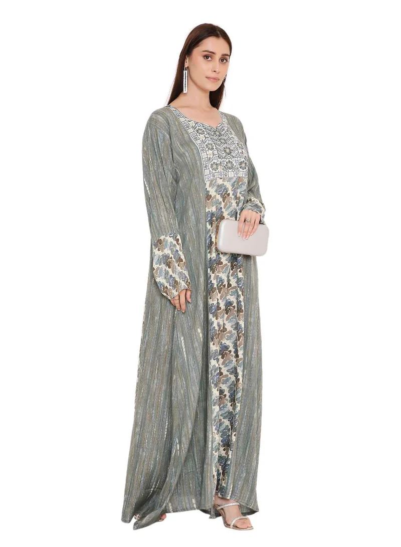 هانا آند سارا arabic kaftan dress in unique design long traditional jalabia dress