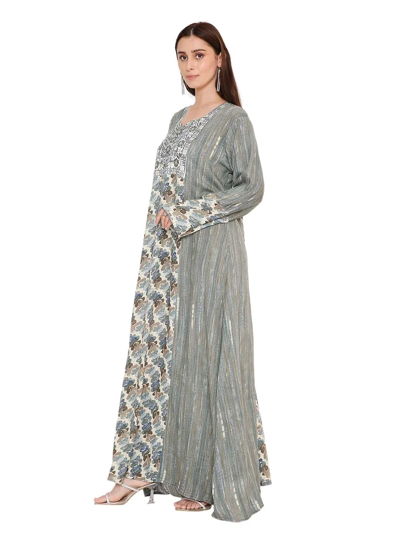هانا آند سارا arabic kaftan dress in unique design long traditional jalabia dress