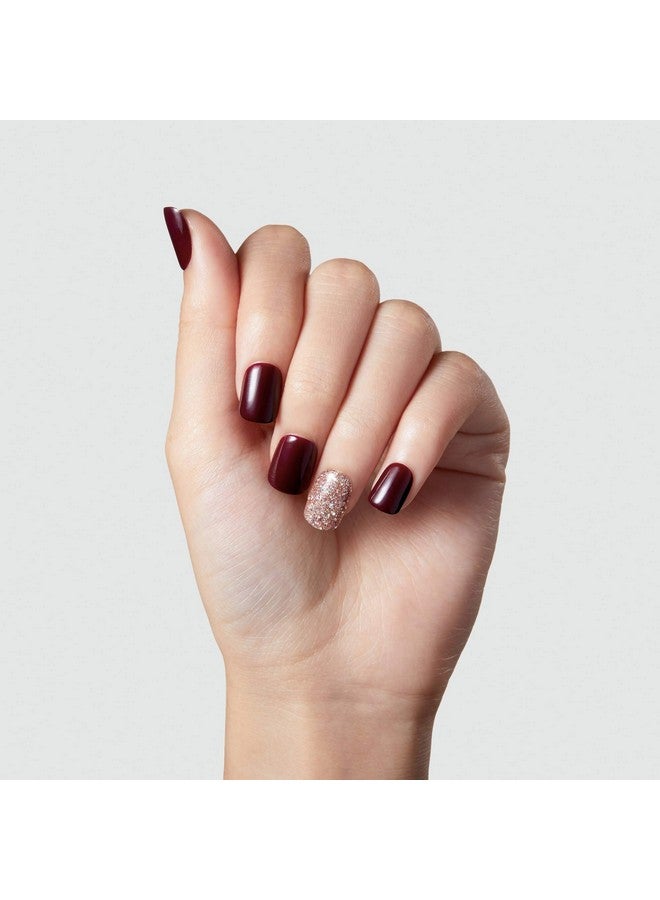 Impress Press No Glue Mani Press On Nails Design 'No Other' Red Short Size Squoval Shape Includes 30 Nails Prep Pad Instructions Sheet 1 Manicure Stick 1 Mini File - Image 5