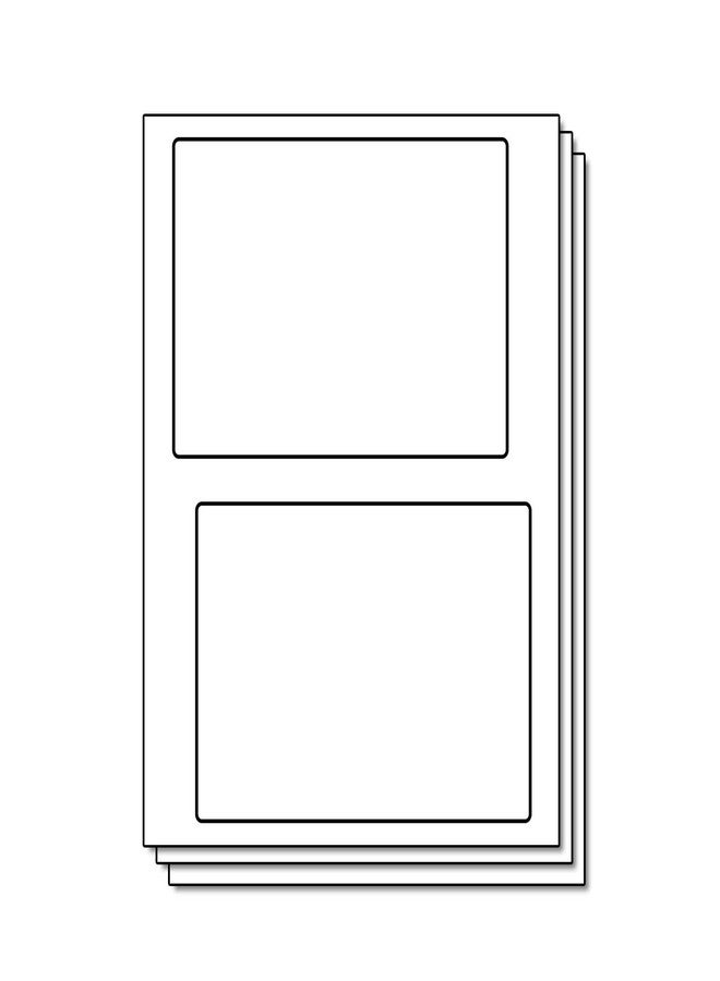 4.75 x 6.75 inch Shipping Labels for Inkjet & Laser Printers (2 per Sheet, 100 Labels, 50 Sheets)