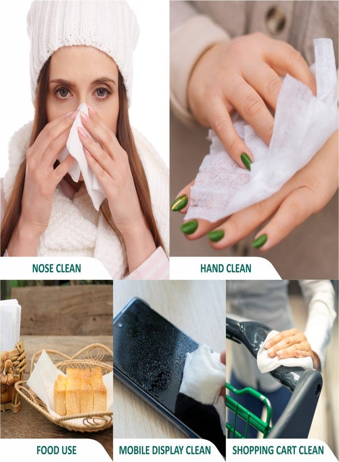 Shrayati Tissue Papers - 1 Ply, 28 x 30 cm, Pack of 12, Super Soft and Highly Absorbent Tissue Paper Napkins, 100 pcs per pack, 100% Biodegradable, Skin-Friendly Tissue Box - Image 3