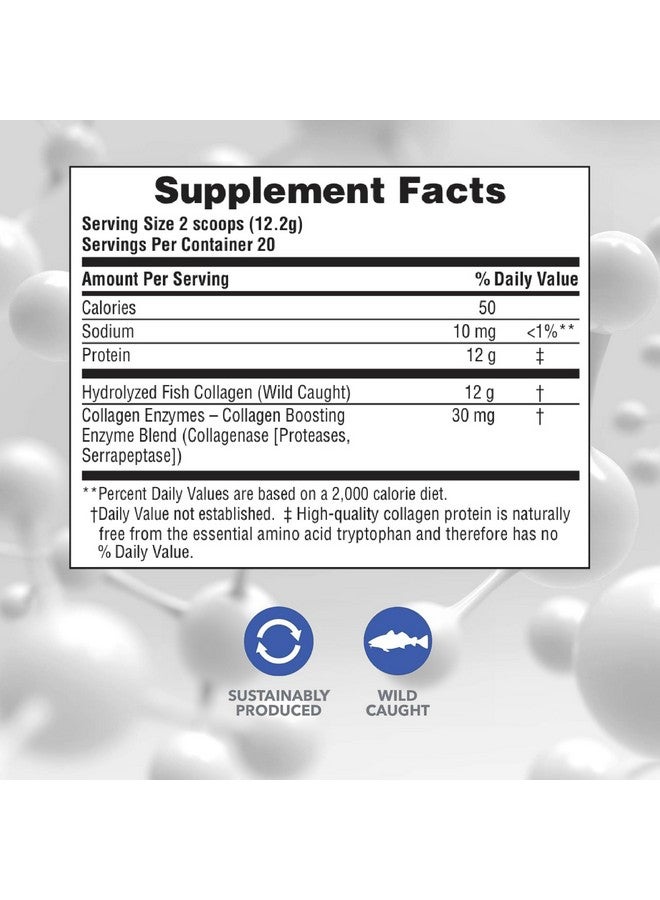 Natures Plus Marine Collagen Peptides, Unflavored - 0.54 lb - Hair, Skin, Nail & Joint Health, Immune System Support - Gluten Free, Non-GMO - 20 Servings - Image 2