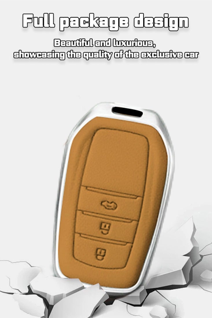 Toyota key cover, 3-key all-inclusive design, anti-fall and wear-resistance, more texture, protection of original car keys, sensitive keys, goodcar. - Image 3