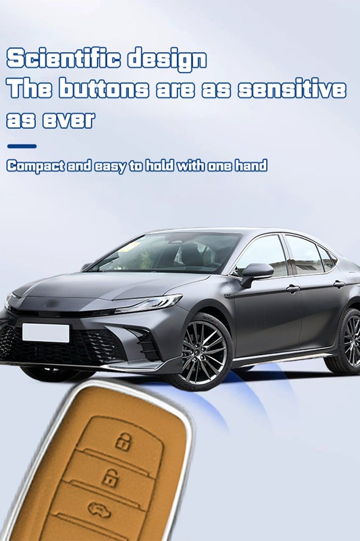 Toyota key cover, 3-key all-inclusive design, anti-fall and wear-resistance, more texture, protection of original car keys, sensitive keys, goodcar. - Image 4