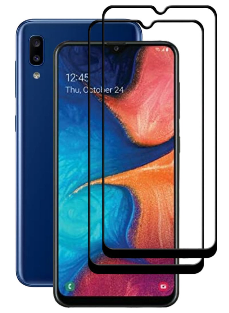 ACLIX 2 Pieces Antistatic ESD Dustproof Premium Quality High Definition Tempered Glass Screen Protector Designed For Samsung Galaxy A20 - Image 1