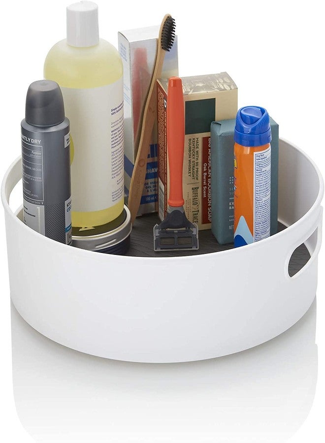 Krupasadhya Tray Multi- Function Rotating Tray/Kitchen Organizer/Cosmetics Organize 360° Rotating Organizer | Color: Assorted (White,Blue) - Image 1