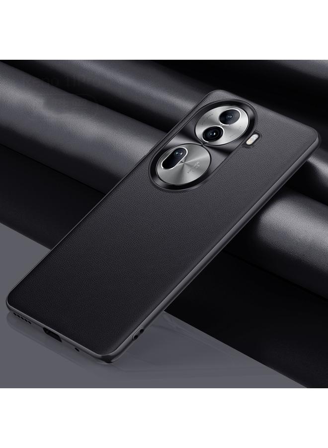 erorex Case For OPPO Reno11 Pro China Plain-leather All-inclusive Shockproof Phone Case - Image 1