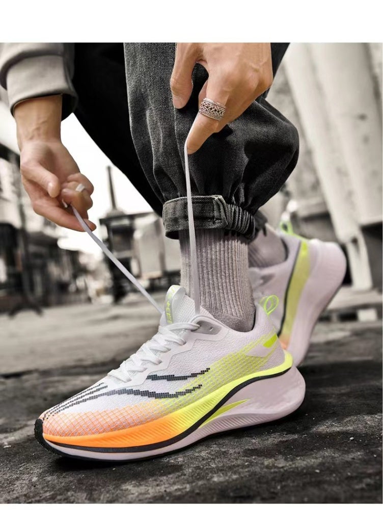 NIBEMINENT Marathon Air Cushion Men Sports Running Shoes Breathable Lightweight Men's Comfortable Athletic Nonskid Sneakers - Image 3