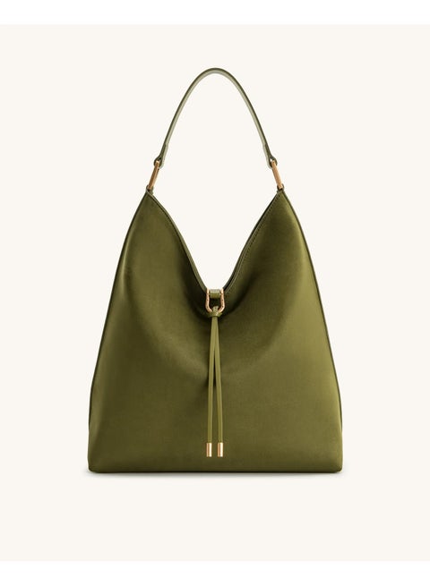 PEI Tote Bag - Hobo Bag with Spacious Capacity, Effortlessly Chic Shoulder/Chest Bag — Green