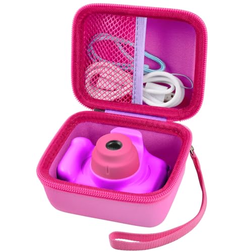 ANKHOH Camera Case for Seckton/for Desuccus/for PROGRACE/for Rindol/for GKTZ/for Dylanto/for GPOSY/for OZMI Kids Digital Camera, Kid Camcorder Storage Box Cable Accessory-Bag Only,Purple - Image 1