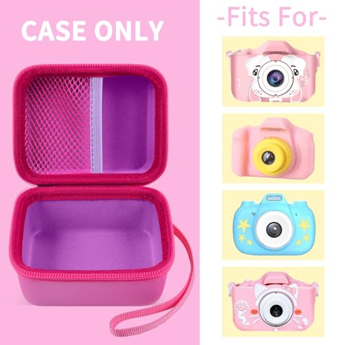 ANKHOH Camera Case for Seckton/for Desuccus/for PROGRACE/for Rindol/for GKTZ/for Dylanto/for GPOSY/for OZMI Kids Digital Camera, Kid Camcorder Storage Box Cable Accessory-Bag Only,Purple - Image 2