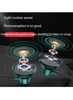 GELESE In-ear wired headphones HD sound quality HIFI wire controlled mobile phone computer gaming headphones (black)  - Image 5
