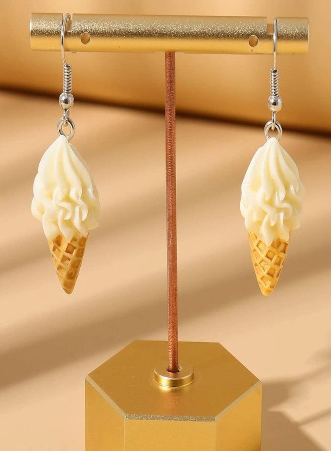 POYAMUSE Lovely Resin Ice Cream Dangle Earrings - Funny Imitation Food Drop Earrings for Women, Summer Sweet Style Jewelry-ice cream - Image 4