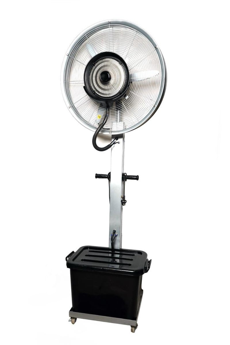 Rentooze Rentooze 26Inch Outdoor Misting Fan Powerful Cooling Fan with Adjustable Water Mist for Patios Events and Commercial Spaces EnergyEfficient Weatherproof Design  - Image 1