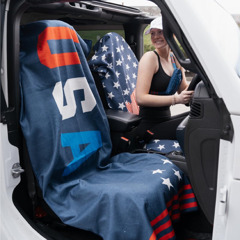 Sprints Athletic Running Towel, Full-Sized, Car Seat Cover - Performance Microfiberâ€¦(USA) - Image 3