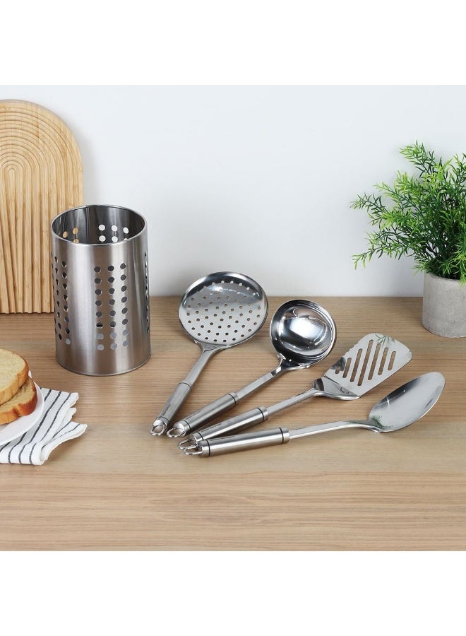 DANUBE HOME Chef's Delight 5-Piece Stainless Steel Gadget Set Silver – Premium Kitchen Tools, Durable & Rust-Resistant, Perfect for Cooking, Baking, and Food Preparation | Easy to Clean - Image 3