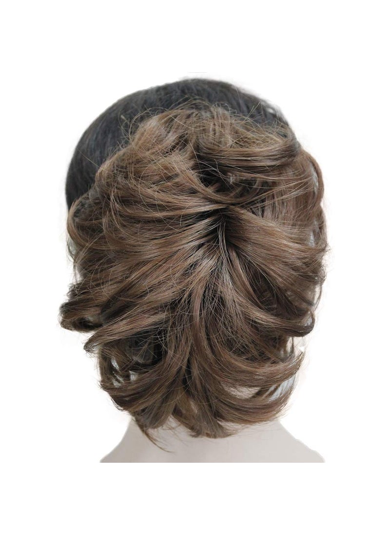 Wiginway - Wiginway Short Light Auburn Curly Clip In Claw Ponytail Hair Extension Synthetic Hairpiece with a jaw/claw clip - Image 1
