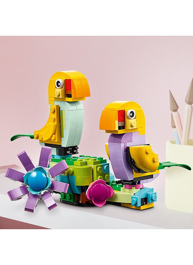 LEGO - Creator 3in1 Flowers in Watering Can Toy to Welly Boot to 2 Birds on a Perch, Animals Set for Girls, Boys & Kids, with 3 Butterfly Toys, Makes a Great Desk Accessory, Nature Gift 31149 (420 pieces) - Image 1