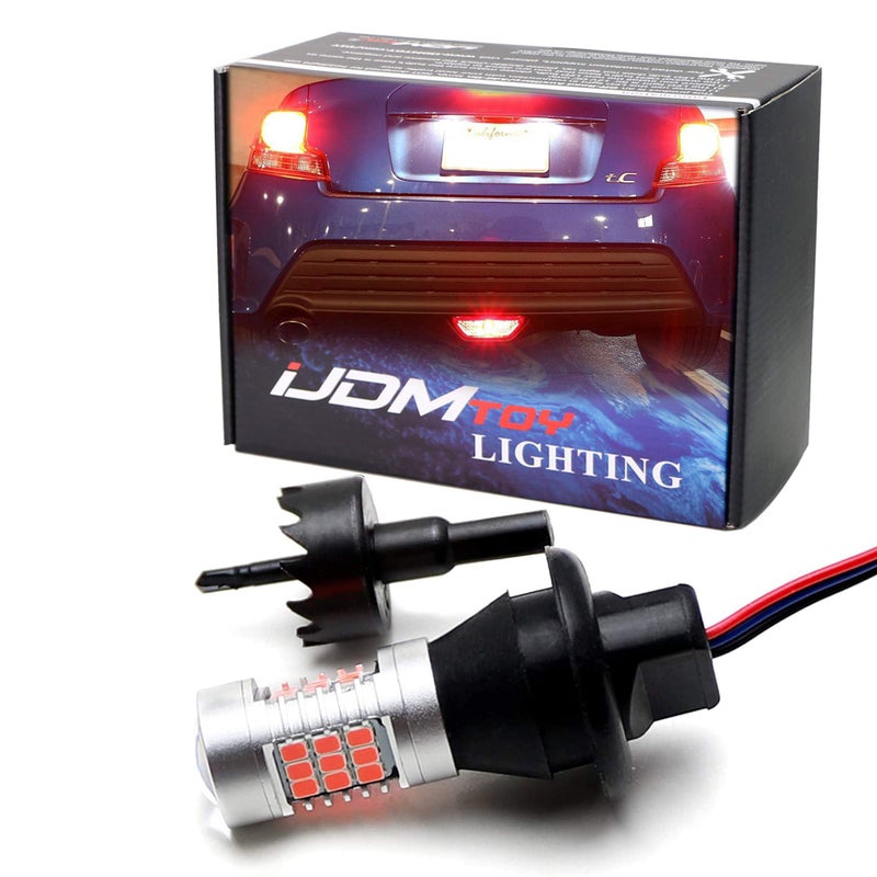 iJDMTOY Super Bright Brilliant Red LED Lighting Kit Compatible With 20142016 Scion tC Rear Fog Light Assy
