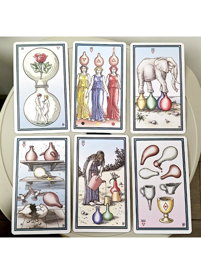 NIBEMINENT The Alchemist Tarot Deck Revised Edition, Sixth Edition - A set of 80 tarot cards that connects the symbolic meaning of alchemy with traditional images. 12*7 cm - Image 5