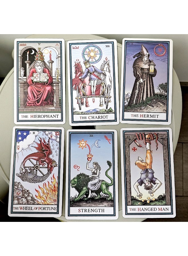 NIBEMINENT The Alchemist Tarot Deck Revised Edition, Sixth Edition - A set of 80 tarot cards that connects the symbolic meaning of alchemy with traditional images. 12*7 cm - Image 4