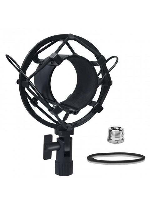 Boseen Universal Microphone Shock Mount, Mic Clip Holder Mount for Diameter 47mm-53mm Mic Anti Vibration Adjustable High Isolation Shock Mount