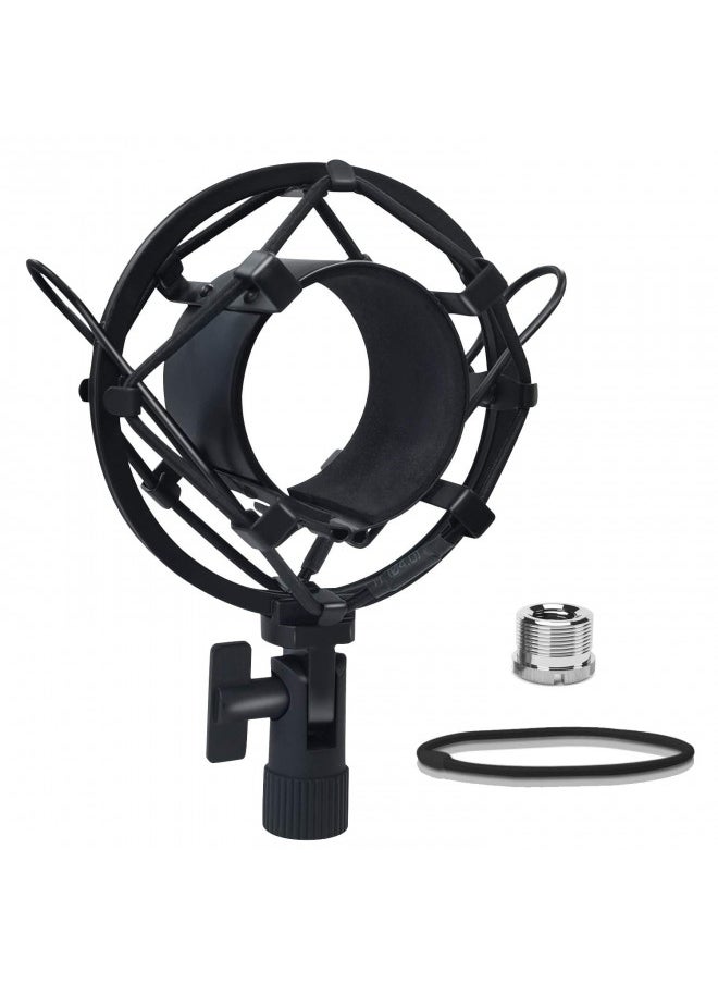 boseen - Boseen Universal Microphone Shock Mount, Mic Clip Holder Mount for Diameter 47mm-53mm Mic Anti Vibration Adjustable High Isolation Shock Mount - Image 1