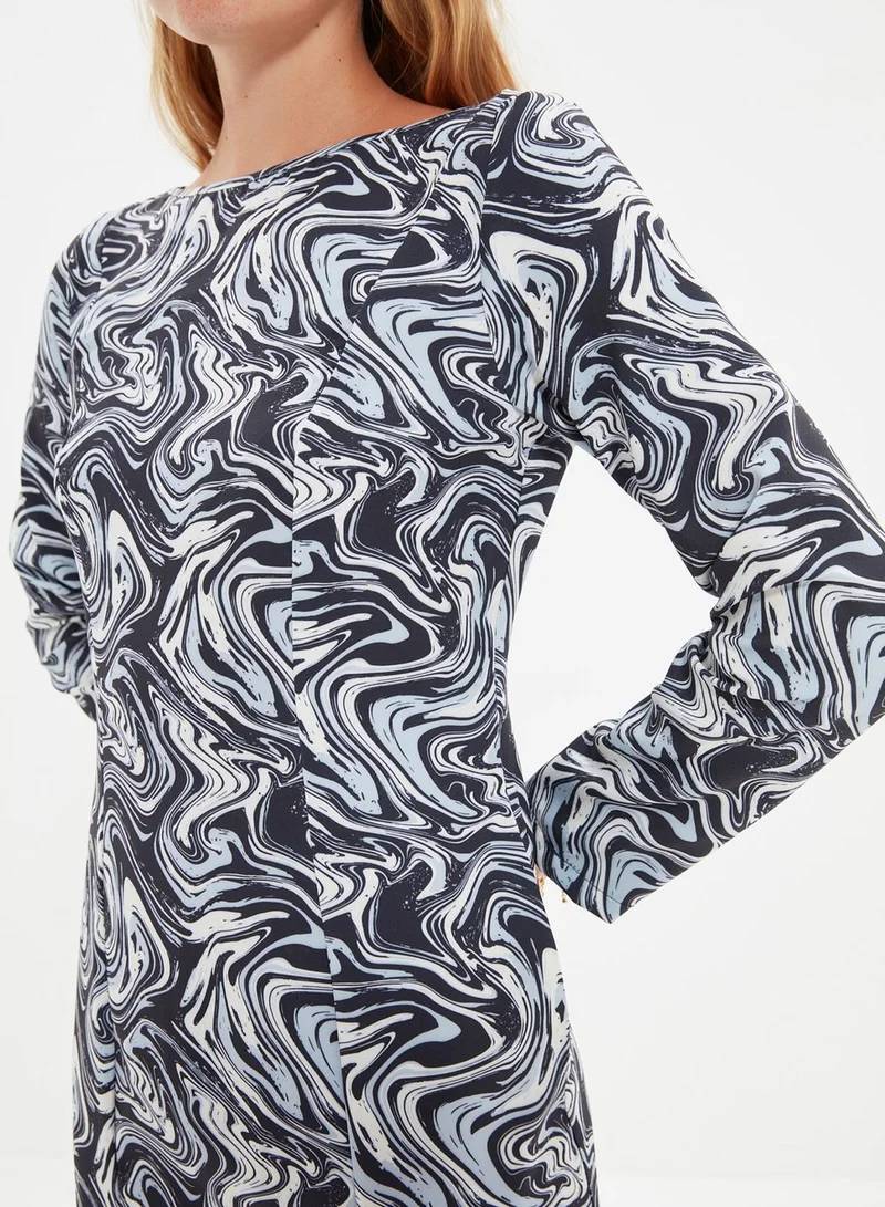trendyol Marble Print Dress