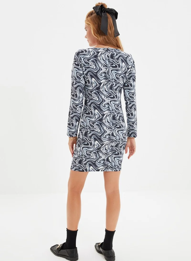 trendyol Marble Print Dress