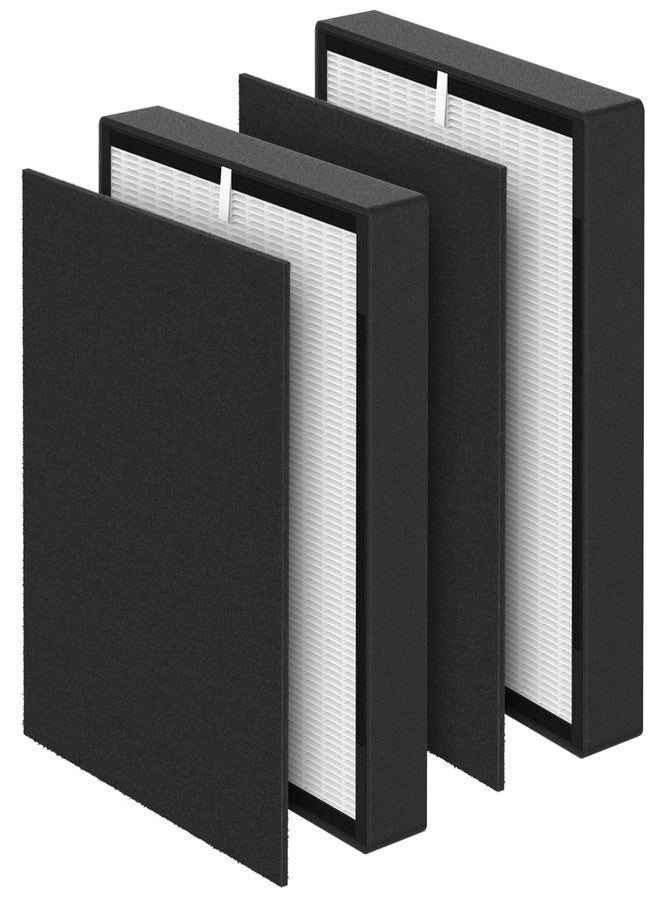 FCFMY BF35 H13 Grade True HEPA Replacement Filter Compatible with BreatheSmart Classic BF35 Air Cleaner Purifier for Longer Usage,2 x HEPA Filters + 2 × Carbon Pre-Filters - Image 1