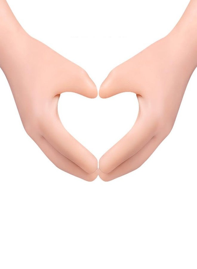 minkissy 1pair Softening Mitten Hands Anti-Cracking Rough Elastic Dead Glove Gel Dry Covers Beige Heal Long Oils Gloves Moisturizing Care for Supplies Hard Remove Skin-Friendly - Image 4