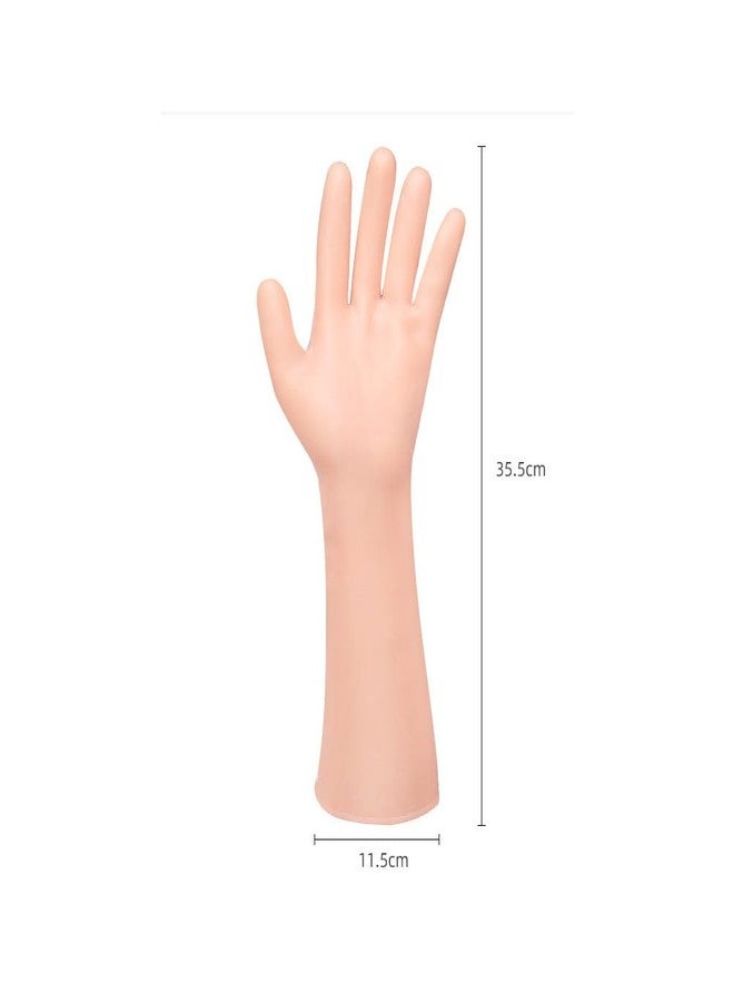minkissy 1pair Softening Mitten Hands Anti-Cracking Rough Elastic Dead Glove Gel Dry Covers Beige Heal Long Oils Gloves Moisturizing Care for Supplies Hard Remove Skin-Friendly - Image 2